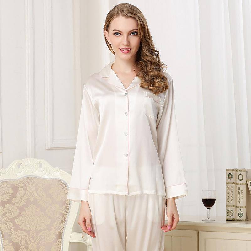 Silk Pajamas Long Mulberry Silk Two-Piece