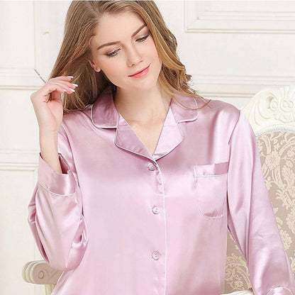 Silk Pajamas Long Mulberry Silk Two-Piece