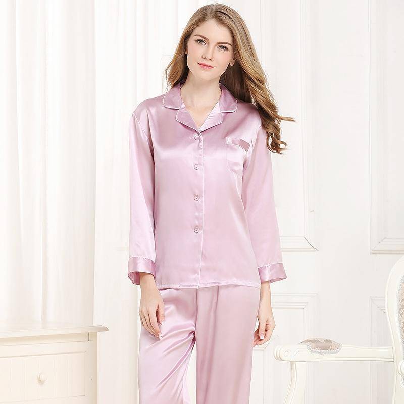 Silk Pajamas Long Mulberry Silk Two-Piece