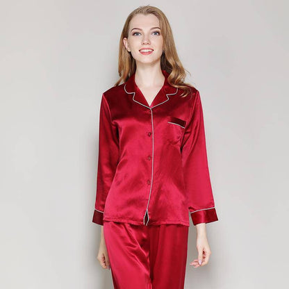 Silk Pajamas Long Mulberry Silk Two-Piece