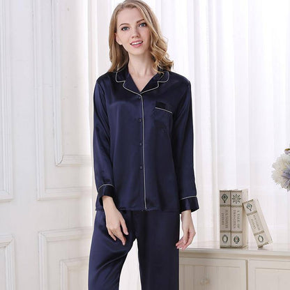 Silk Pajamas Long Mulberry Silk Two-Piece