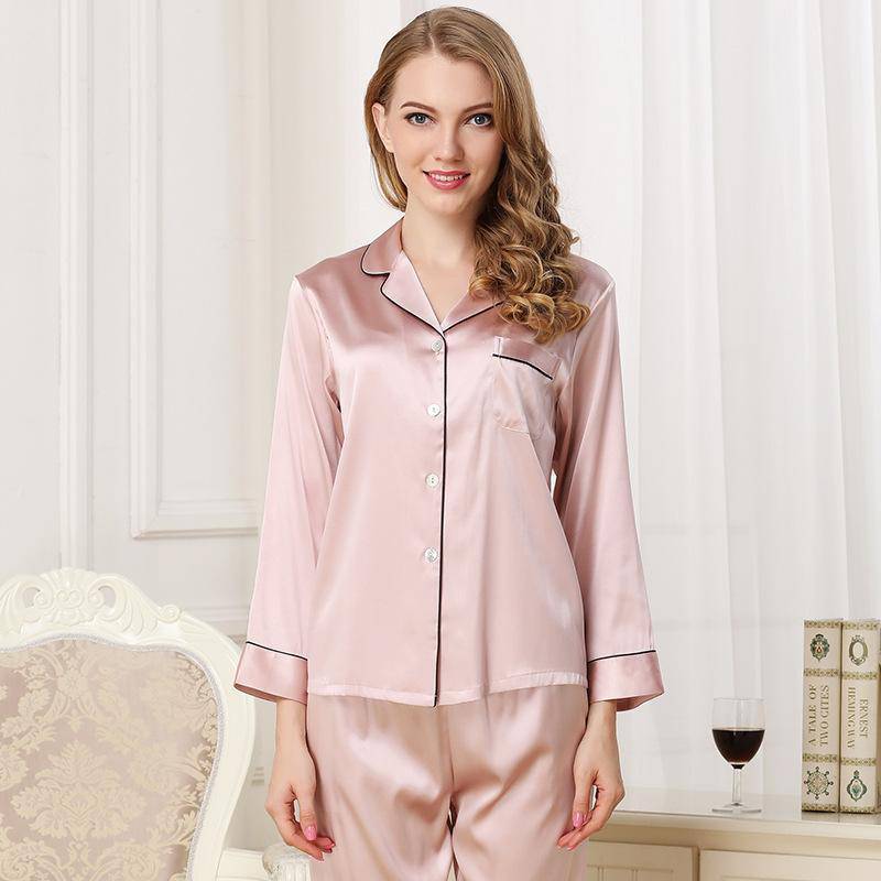 Silk Pajamas Long Mulberry Silk Two-Piece