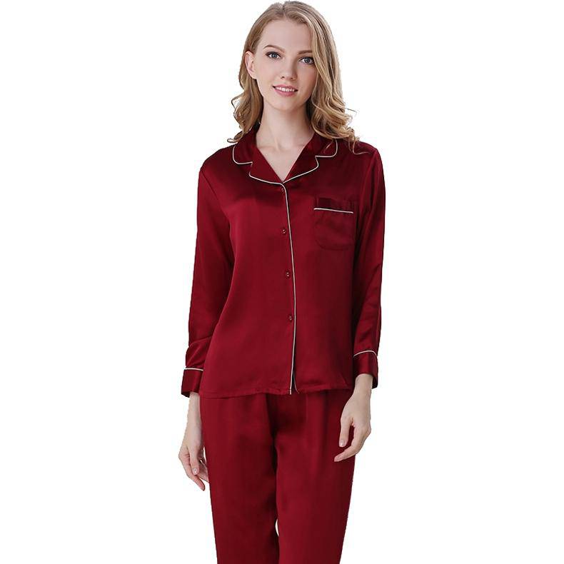 Silk Pajamas Long Mulberry Silk Two-Piece