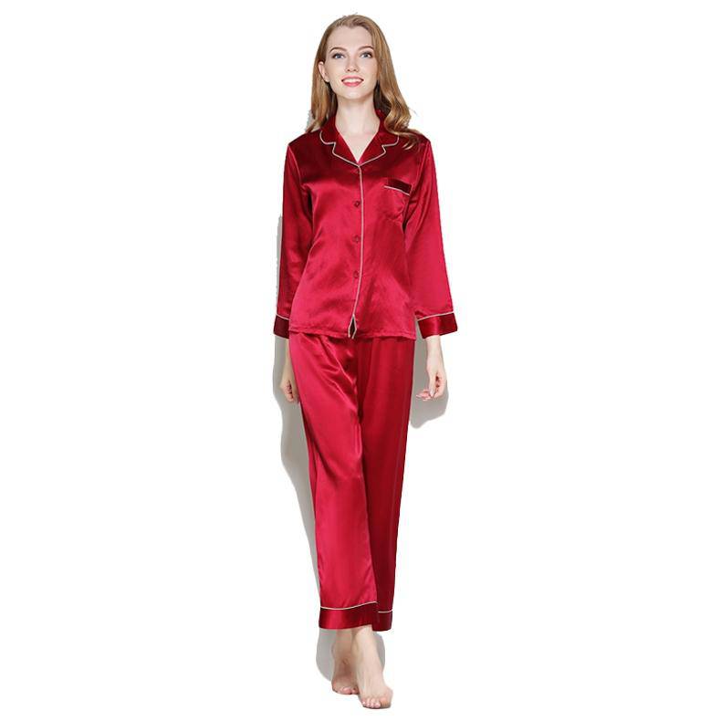 Silk Pajamas Long Mulberry Silk Two-Piece