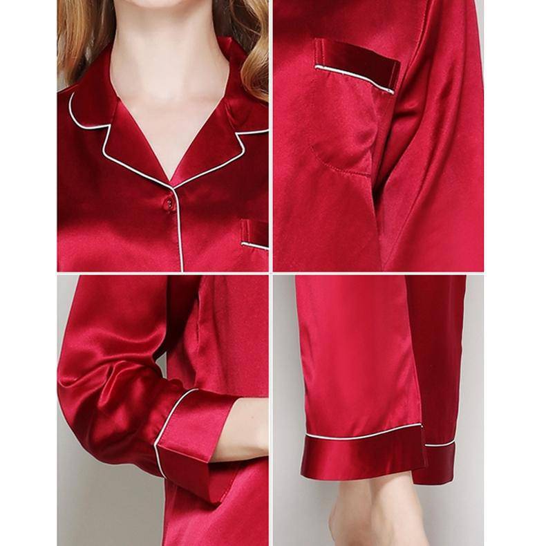 Silk Pajamas Long Mulberry Silk Two-Piece