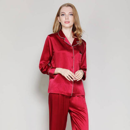 Silk Pajamas Long Mulberry Silk Two-Piece