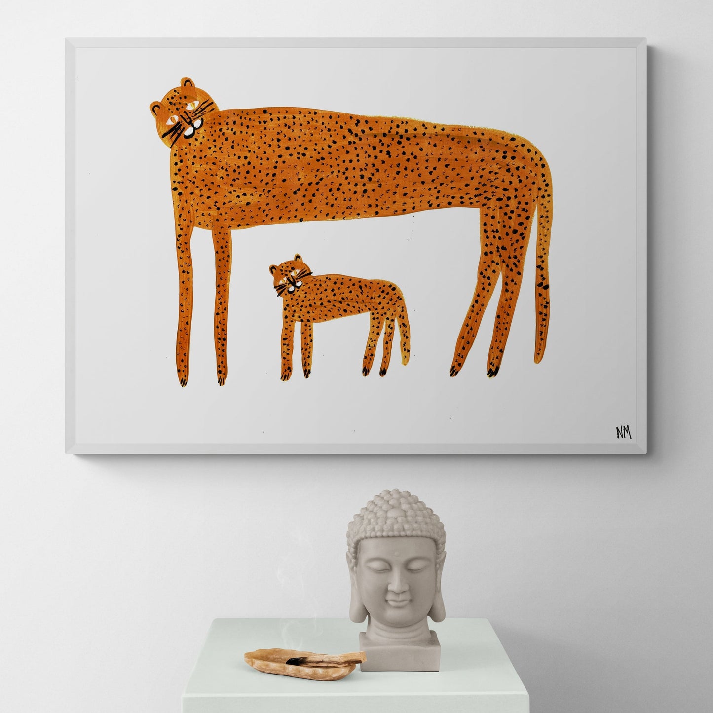 Leopard & Baby by Nancy McKie