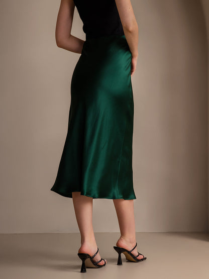 Pure Silk Basic Elegant Skirt