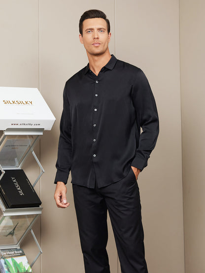 Silk Mens shirt with Long Sleeves