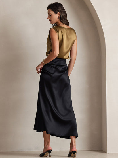 19Momme Silk Classic Maxi Skirt