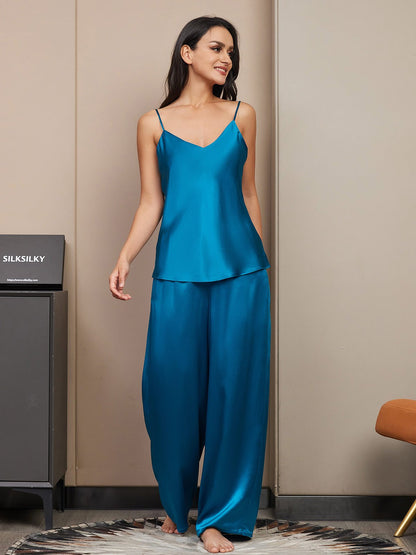 Silk Cami & Wide Leg Pants Pajama Set