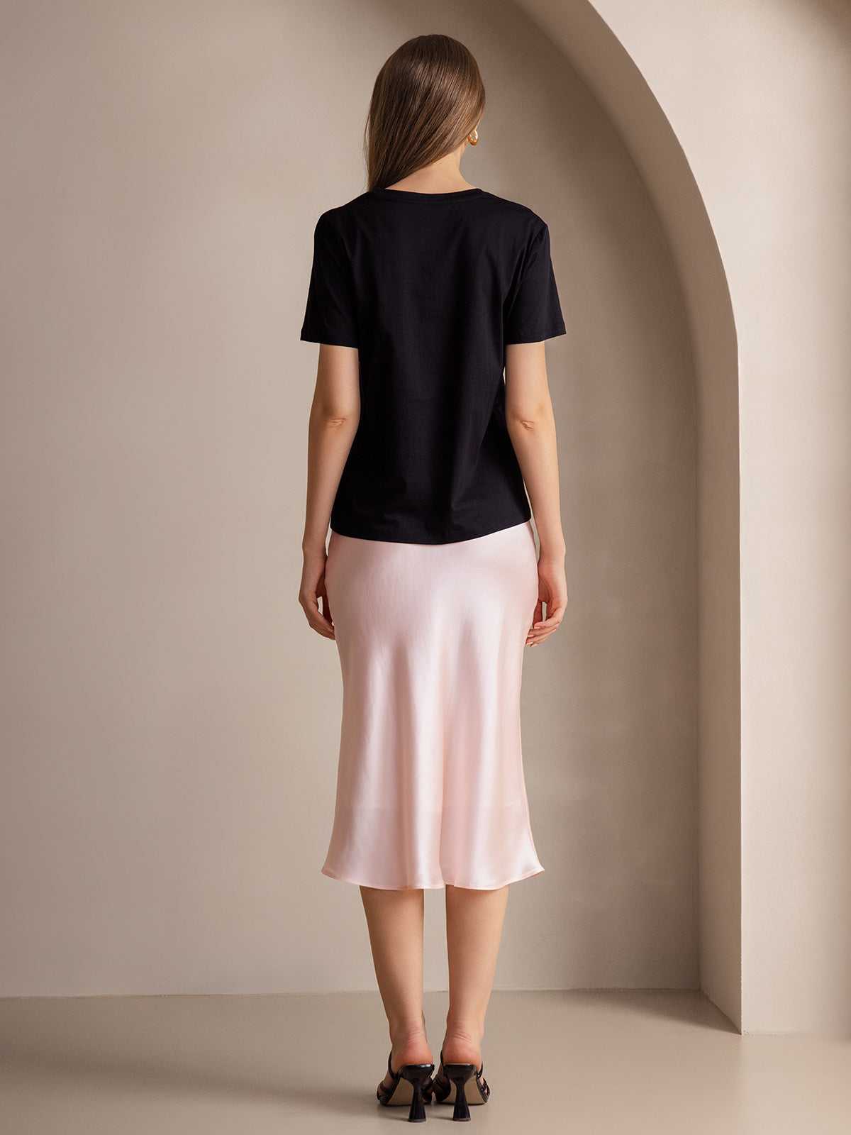 19Momme Pure Silk Classic Elegant Skirt