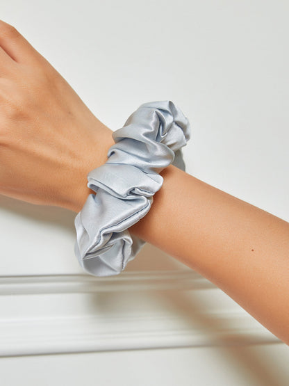 Pure Silk Midnight Scrunchies - Middle - 3.5cm