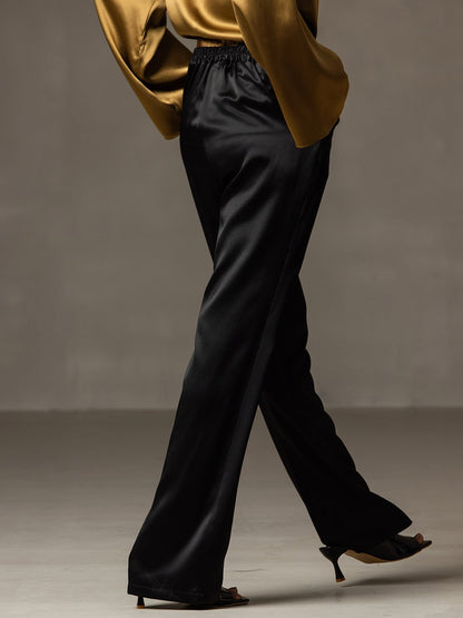 19Momme Versatile Classic Silk Suit Pants