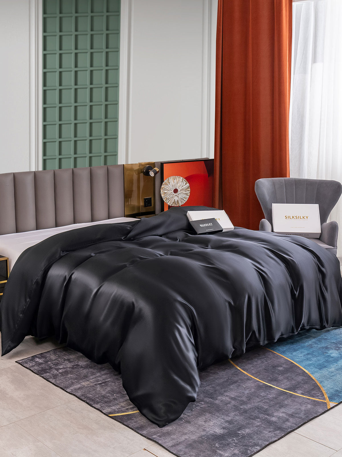 25Momme Mulberry Silk Seamless Duvet Cover (WITHOUT PILLOWCASES)