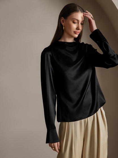 19 Momme Silk Casual Long-sleeved Shirt