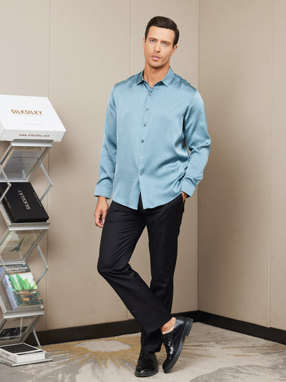 Silk Mens shirt with Long Sleeves