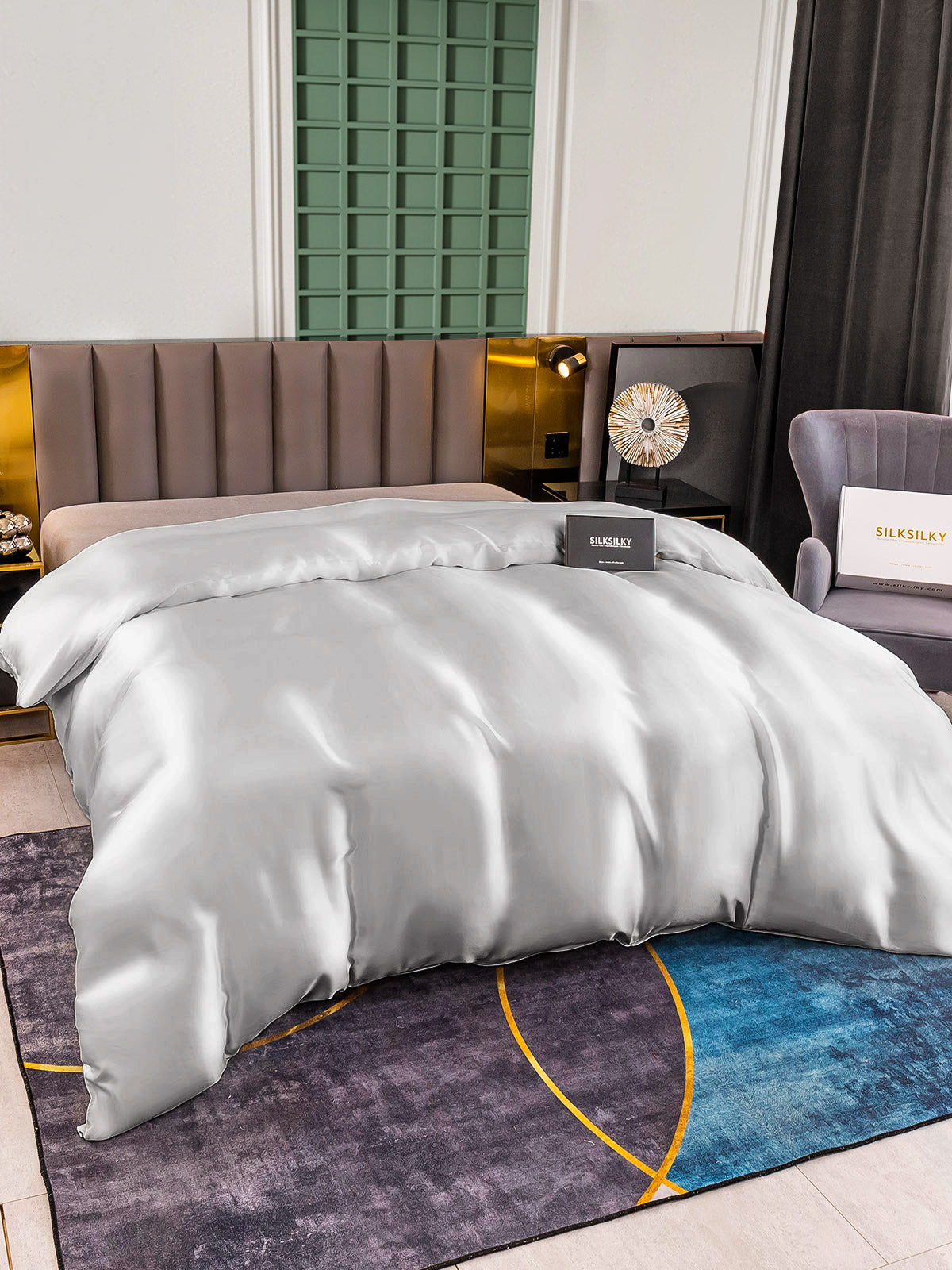 25Momme Mulberry Silk Seamless Duvet Cover (WITHOUT PILLOWCASES)