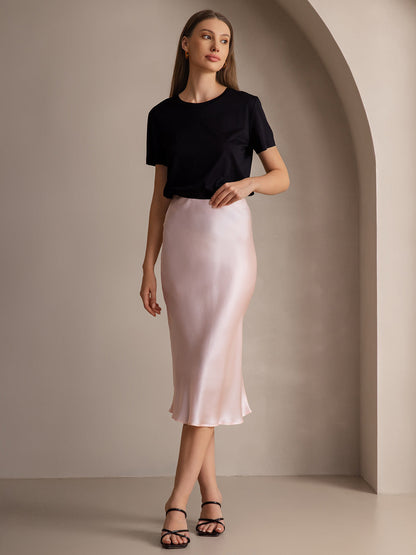 19Momme Pure Silk Classic Elegant Skirt