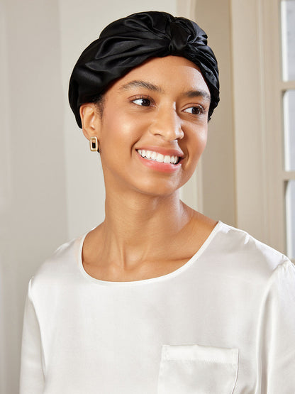 Pure Silk Night Turban Sleep Cap