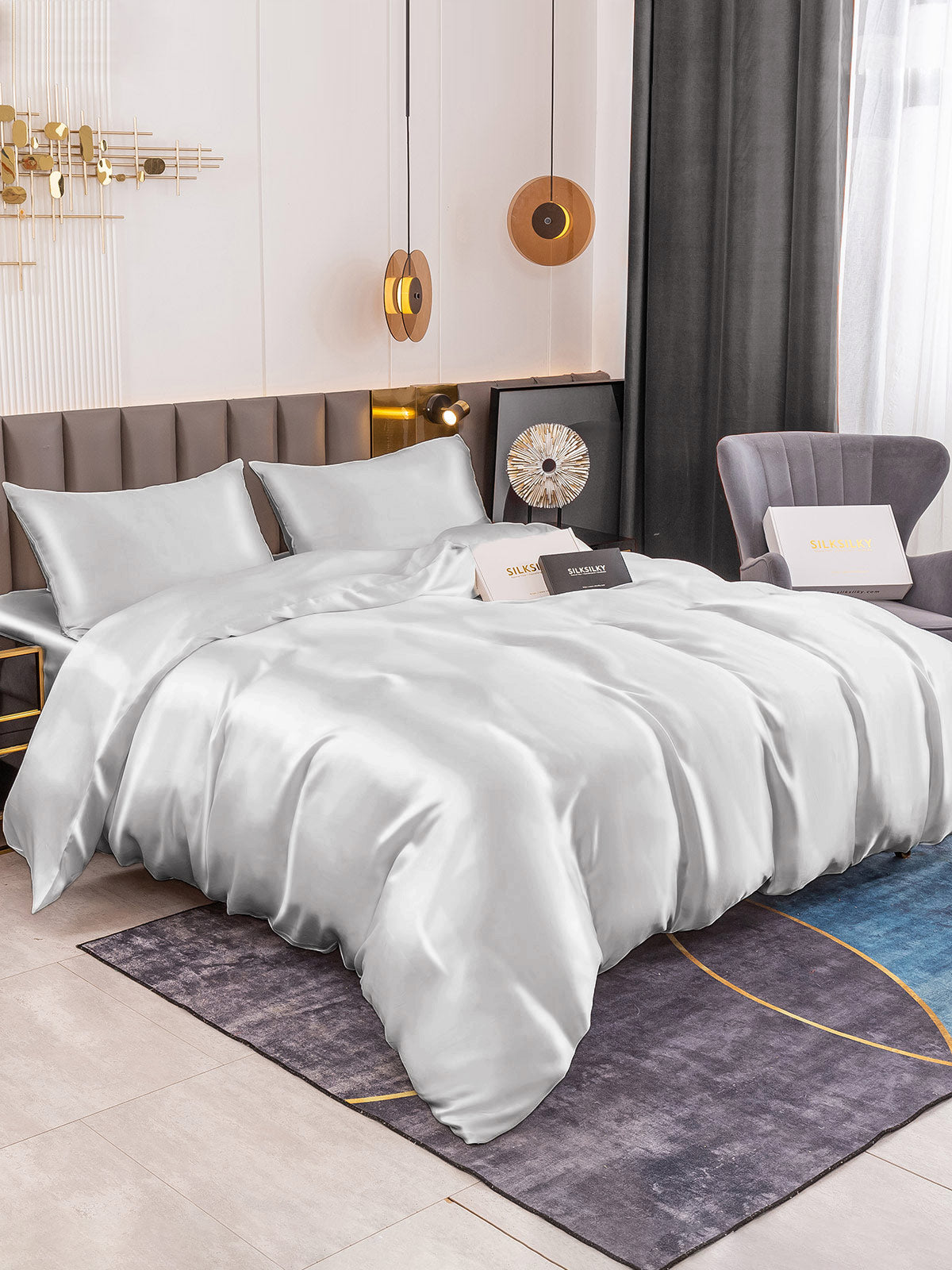 22Momme Mulberry Silk Seamless Duvet Cover