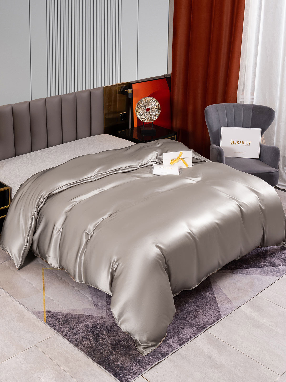 22Momme Mulberry Silk Seamless Duvet Cover