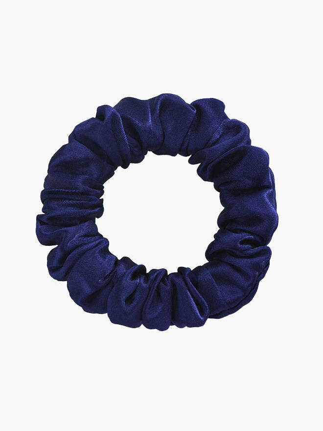 Pure Silk Midnight Scrunchies - Regular - 2cm