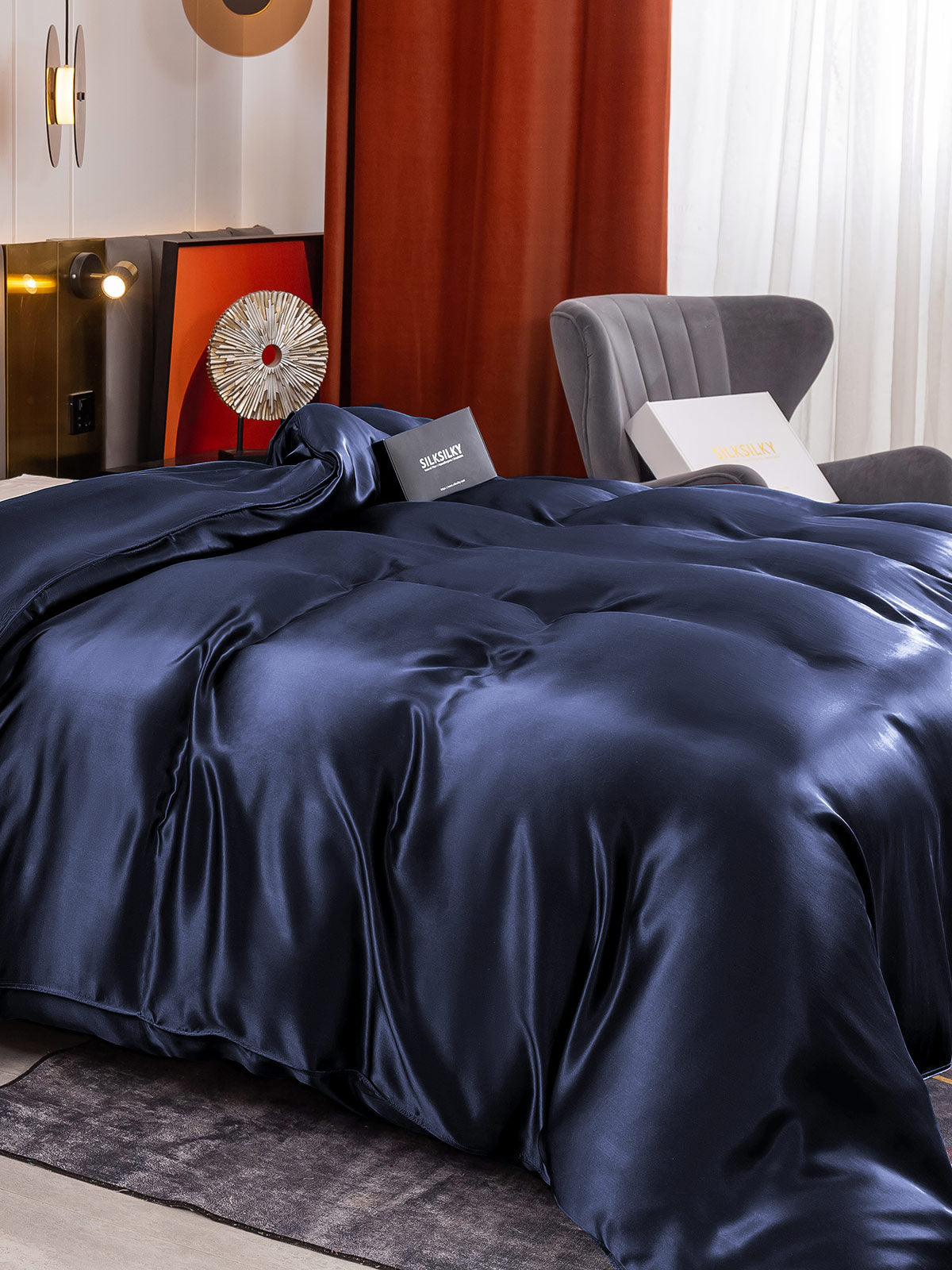 19Momme Mulberry Silk Seamless Duvet Cover