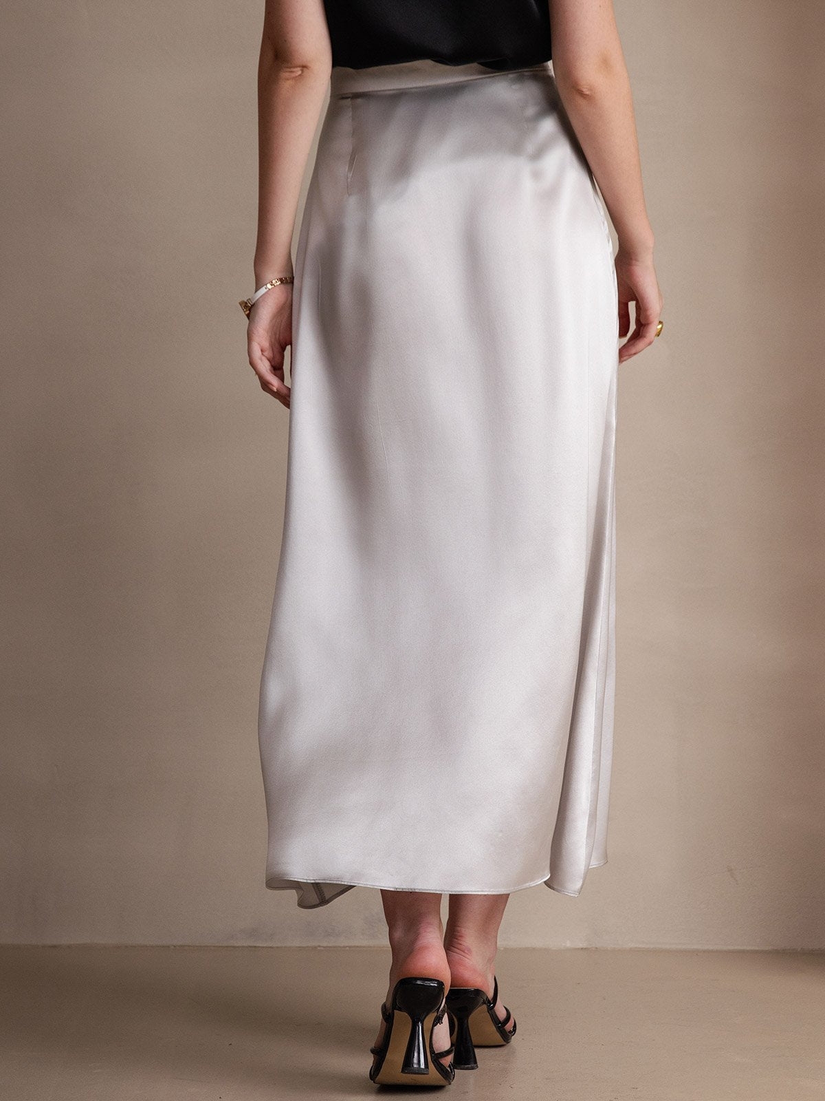 19Momme Silk Classic Maxi Skirt