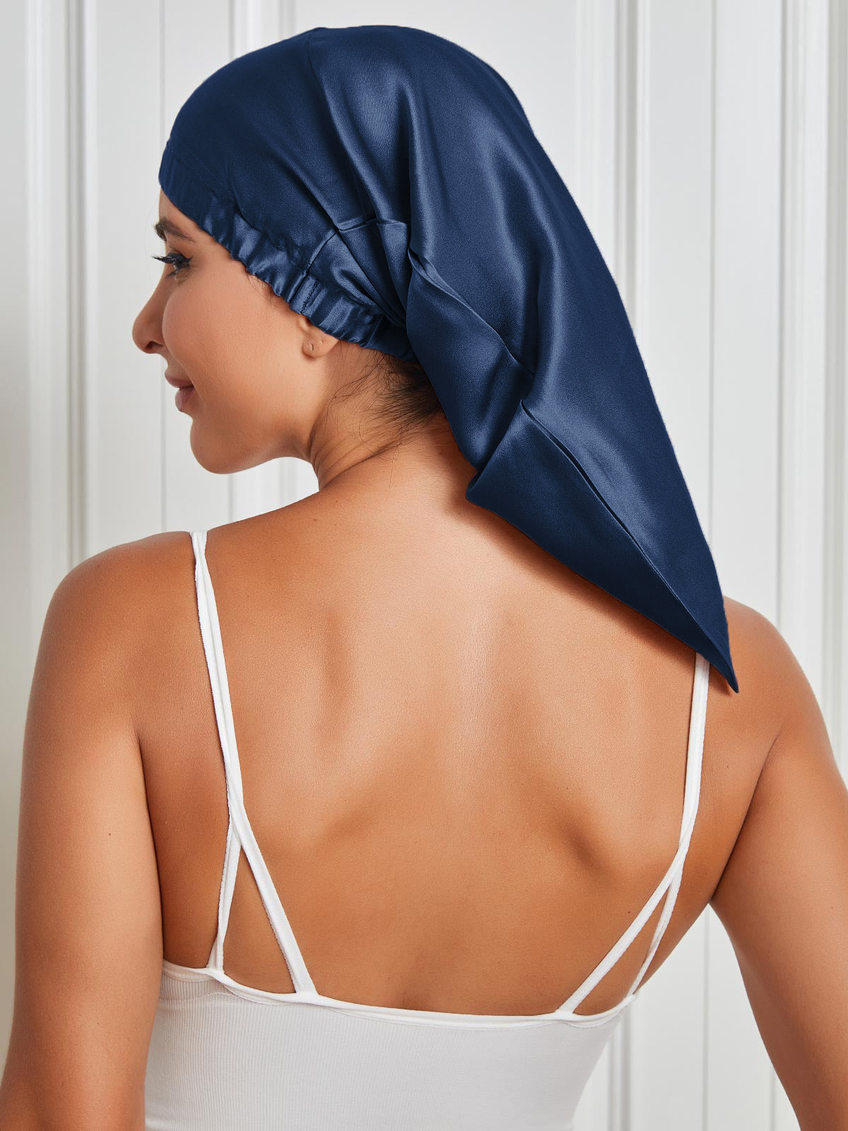 Silk Elegant Night Bonnet Sleep Cap