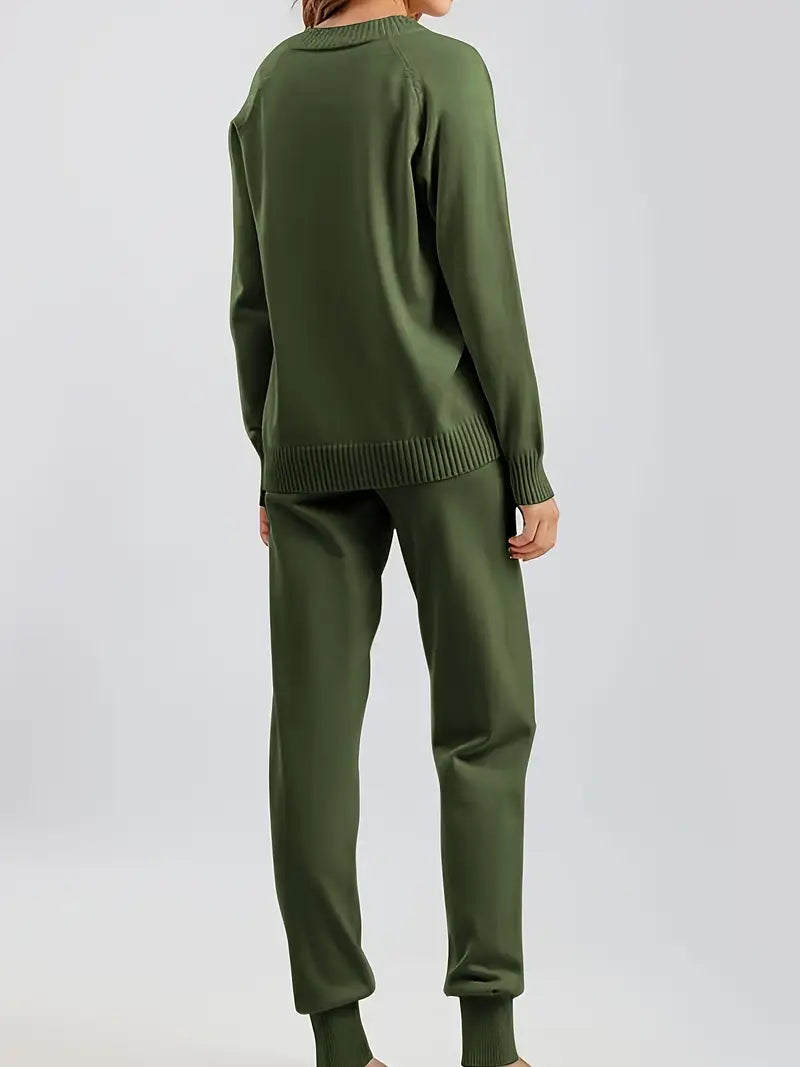 Magda | Dwuczęściowy Zestaw z Długim Rękawem