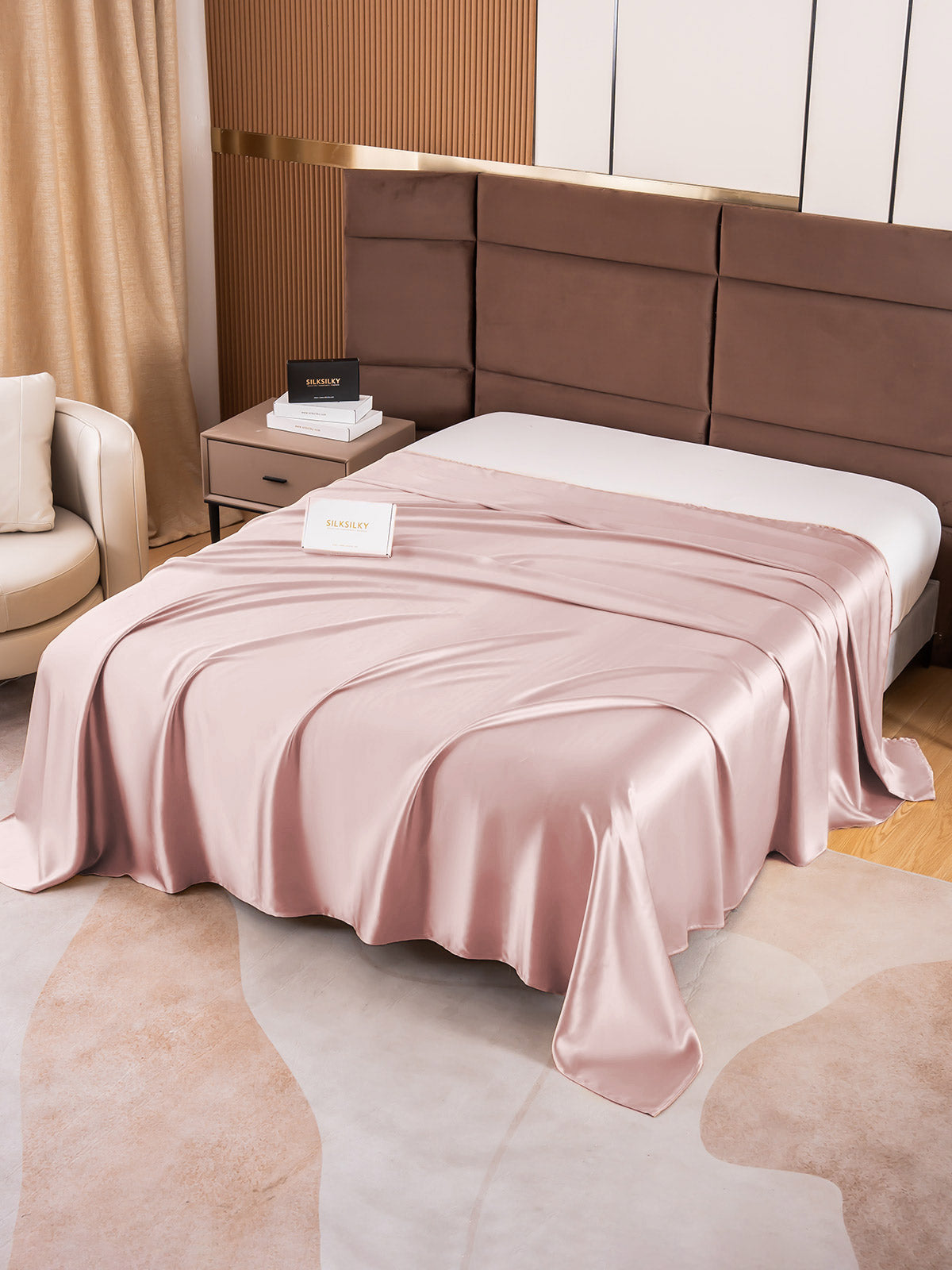 19Momme Mulberry Silk Seamless Flat Sheet