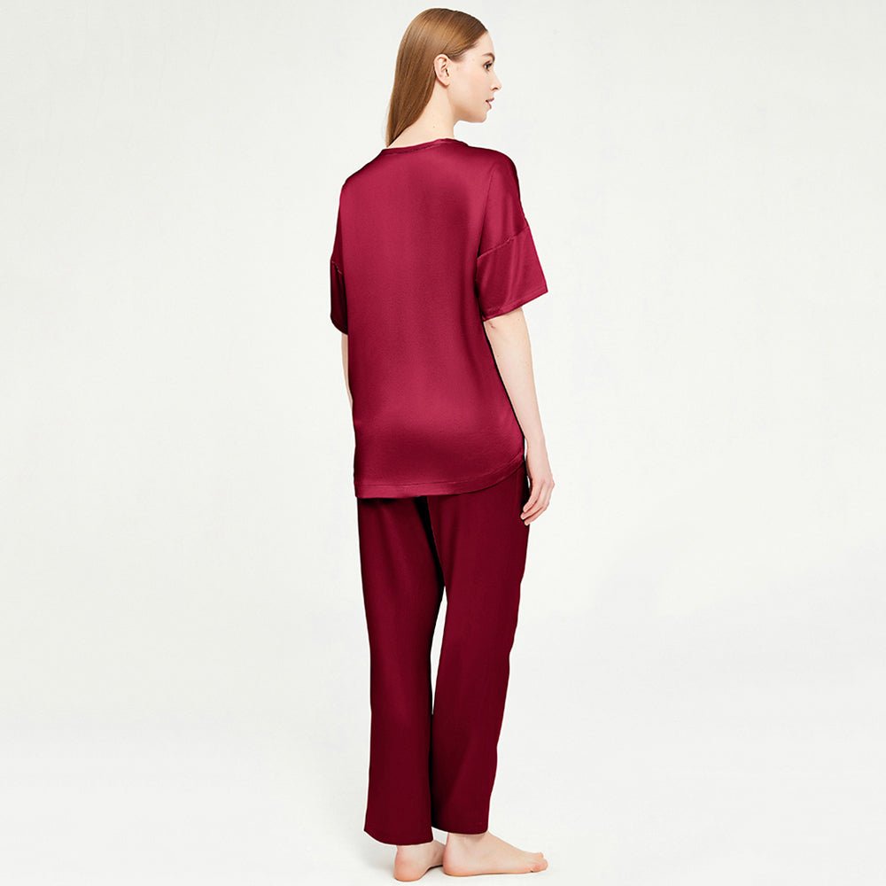 Loose silk pajamas set  100% Mulberry soft comfy Silk sleepwear