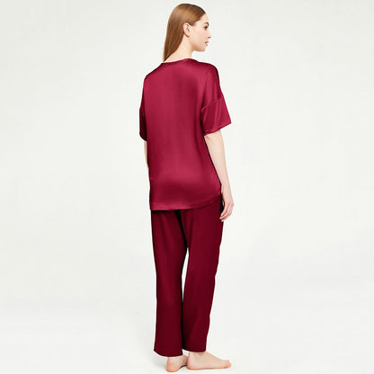 Loose silk pajamas set  100% Mulberry soft comfy Silk sleepwear