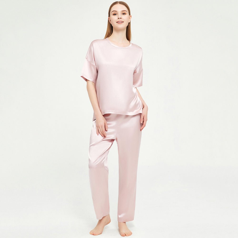 Loose silk pajamas set  100% Mulberry soft comfy Silk sleepwear