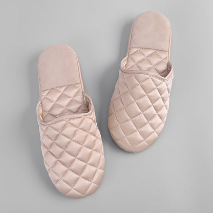 Luxury Soft Satin Home Slippers for Women | Travel-Friendly Soft-Soled Slippers