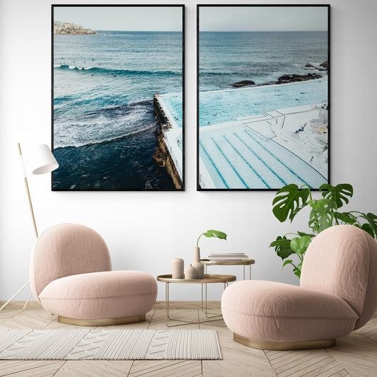 Bondi Rockpools | Set of 2 Art Prints