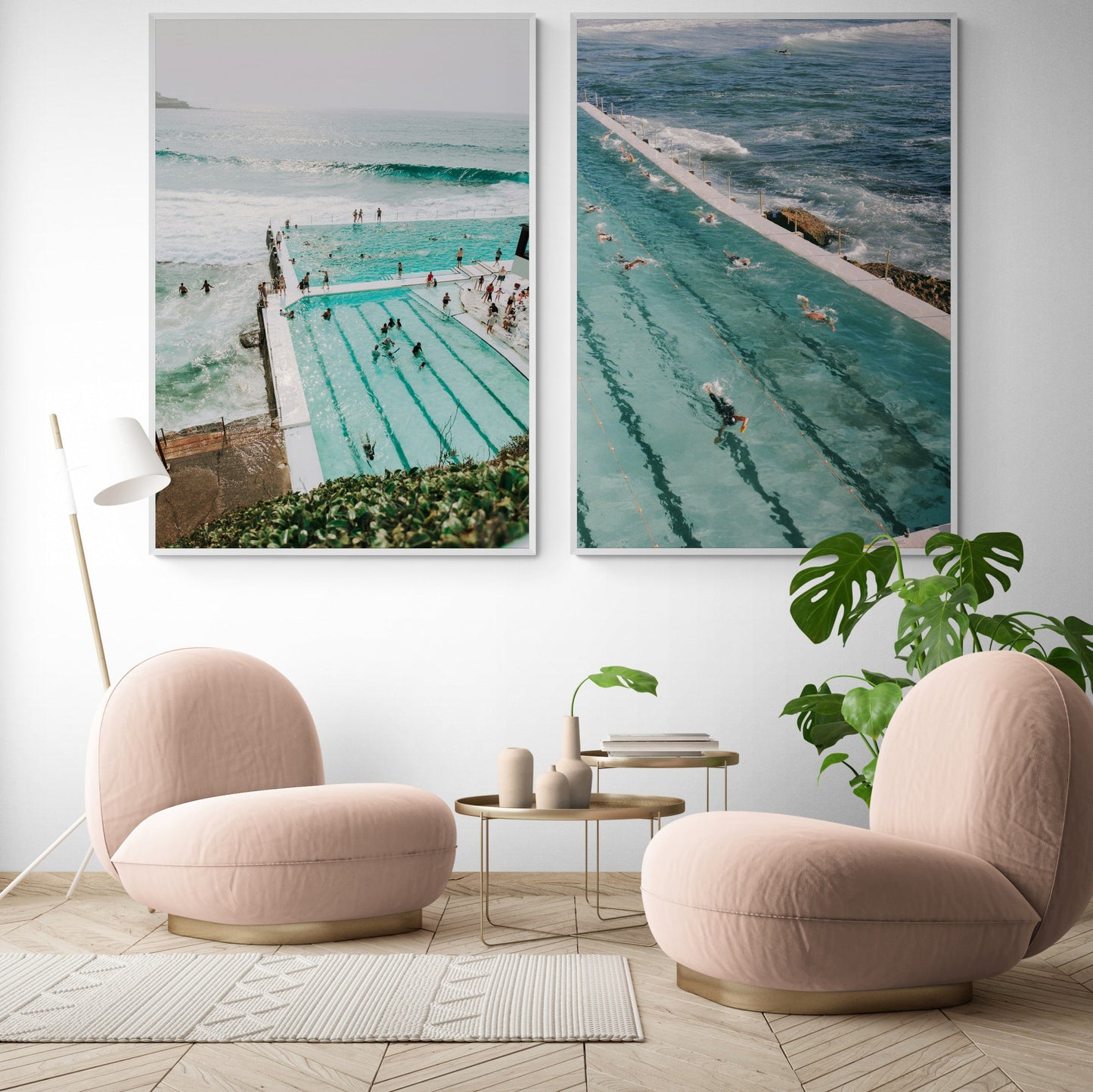 Bondi Swimmers | Set of 2 Art Prints