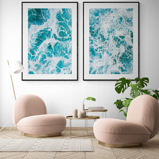 Blauw Ocean Set of 2