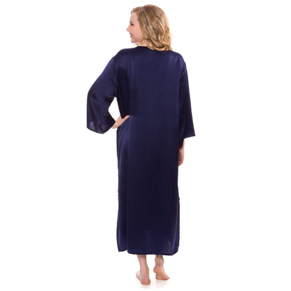 Mulberry Loose Pullover Silk Nightwear For Women Long silk dressing gown