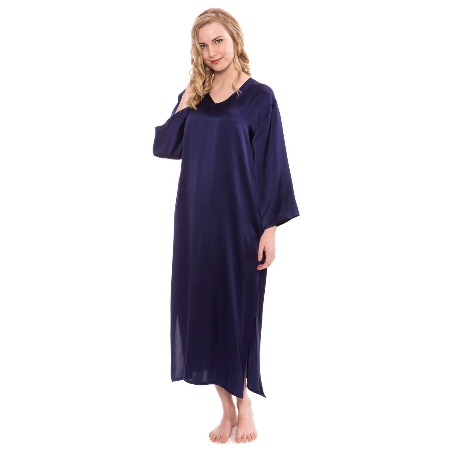 Mulberry Loose Pullover Silk Nightwear For Women Long silk dressing gown