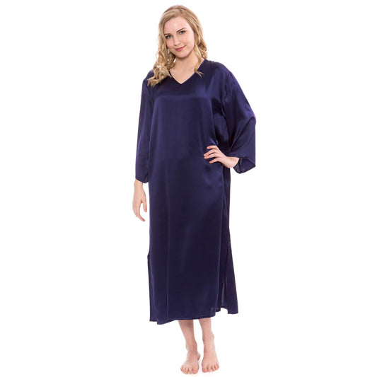 Mulberry Loose Pullover Silk Nightwear For Women Long silk dressing gown