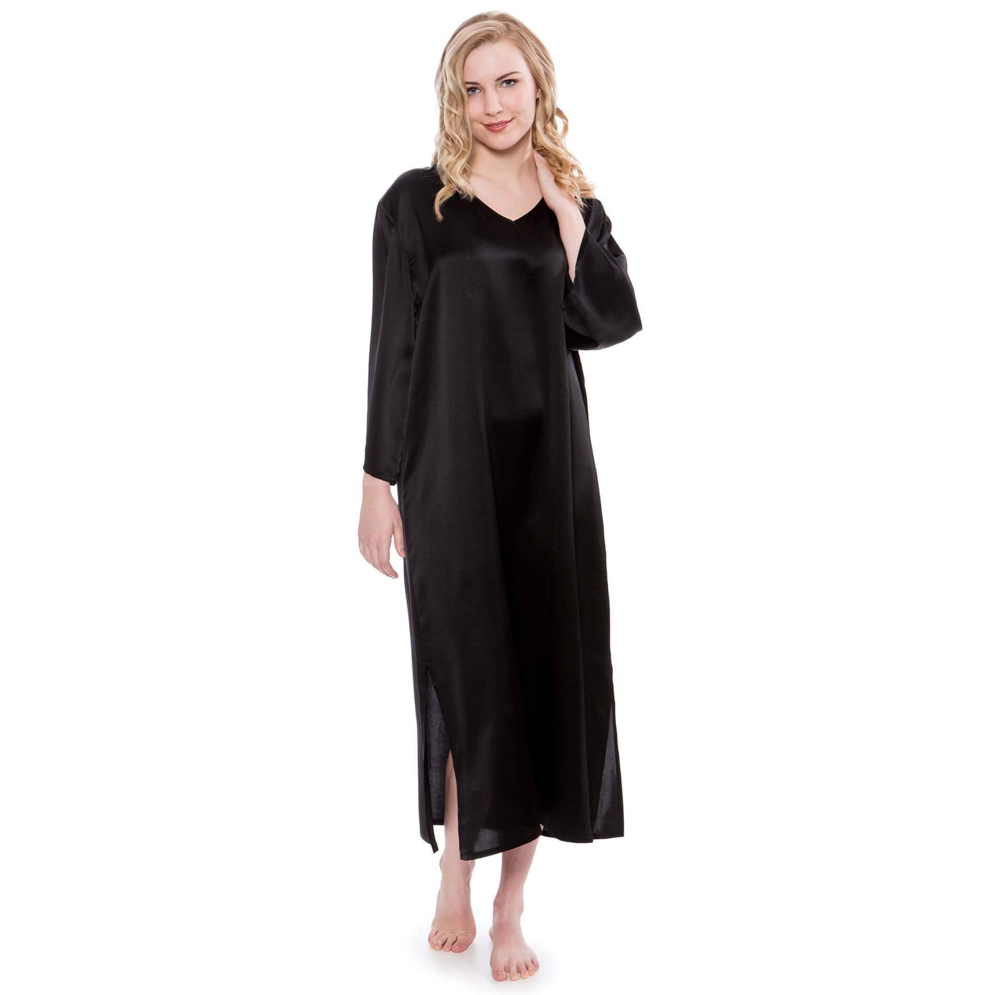 Mulberry Loose Pullover Silk Nightwear For Women Long silk dressing gown