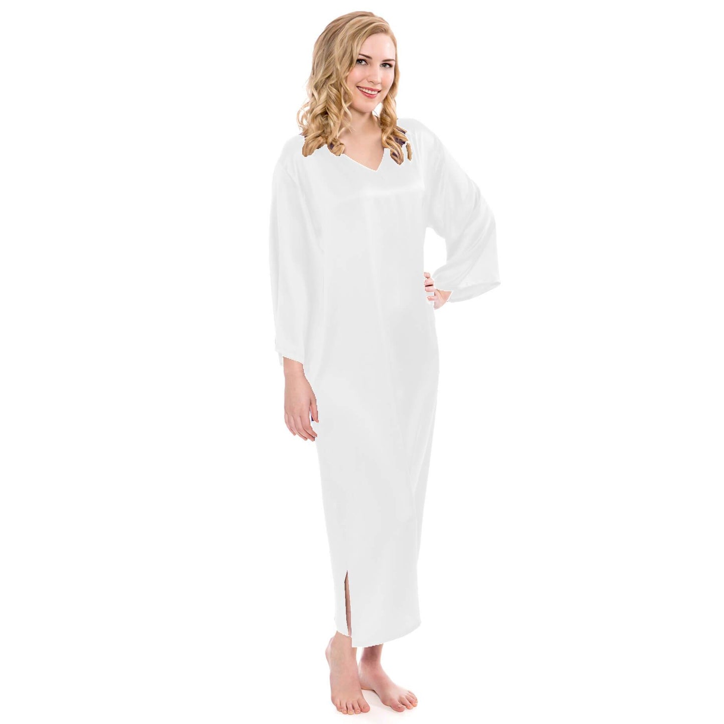 Mulberry Loose Pullover Silk Nightwear For Women Long silk dressing gown