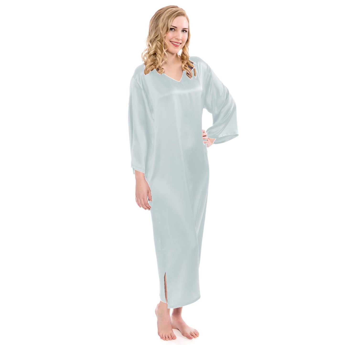 Mulberry Loose Pullover Silk Nightwear For Women Long silk dressing gown