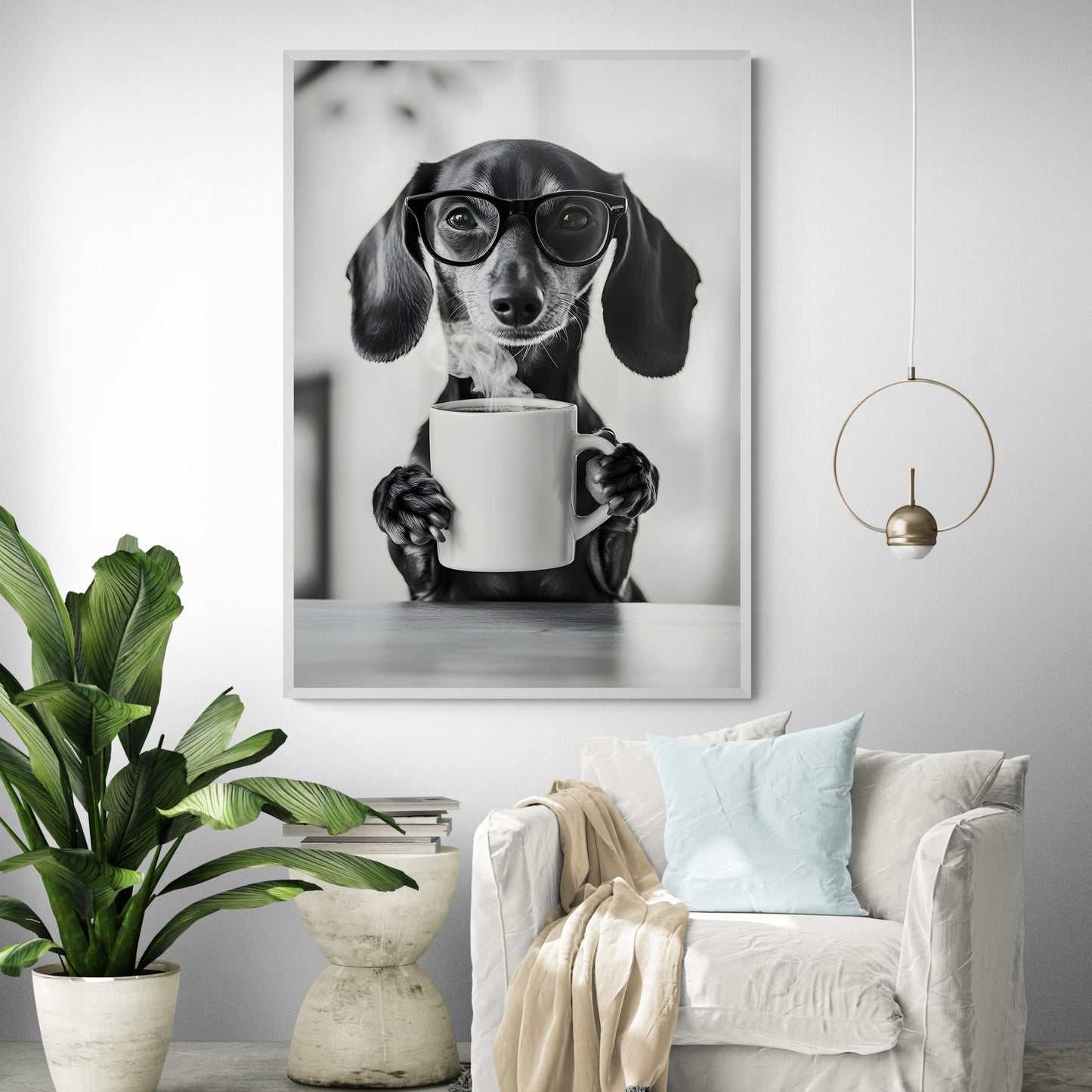 Daily Dachspresso Art Print