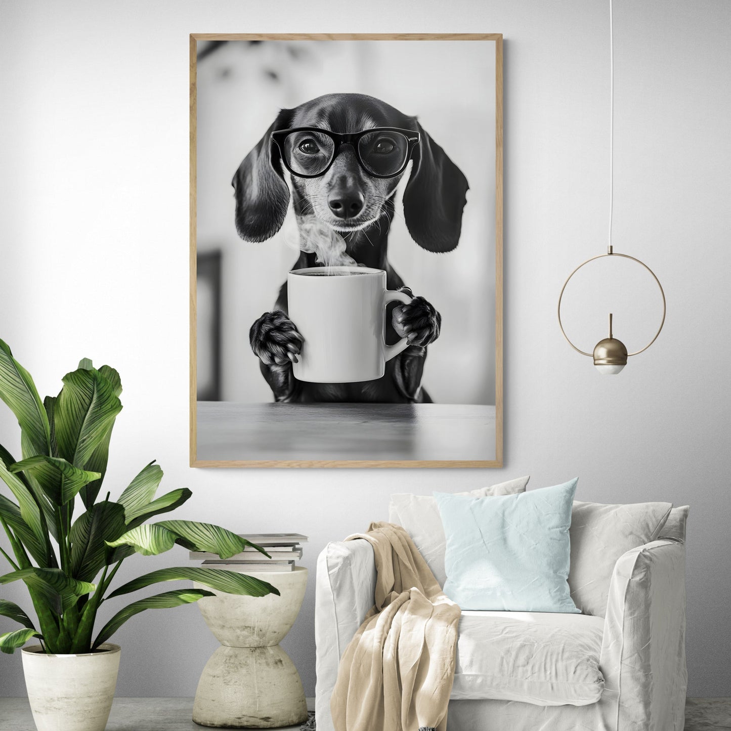 Daily Dachspresso Art Print