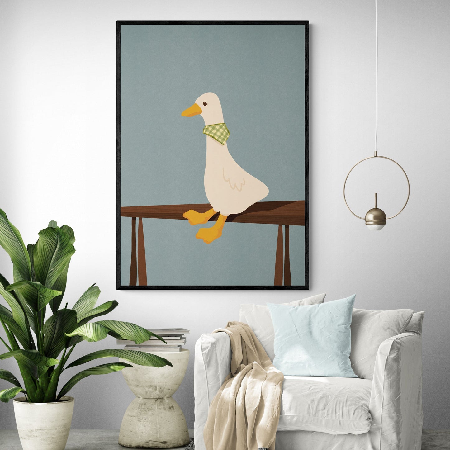 Charming Goose Art Print