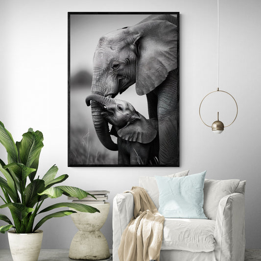 Eternal Bond Elephant Art Print