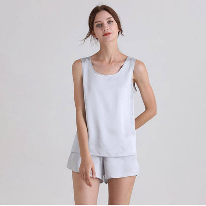 Women silk cami set 100% Mulberry Silk Tank & Shorts pyjamas set